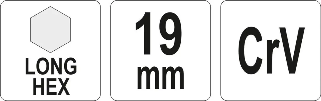 Yato Inbussleutel Lang 19mm YT-05446 - 2x - afbeelding 2 van 3