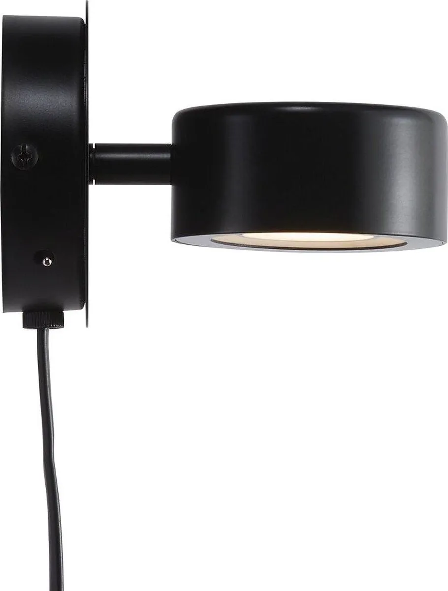 Nordlux Clyde Wandlamp - 1 Lichtpunt - Zwart