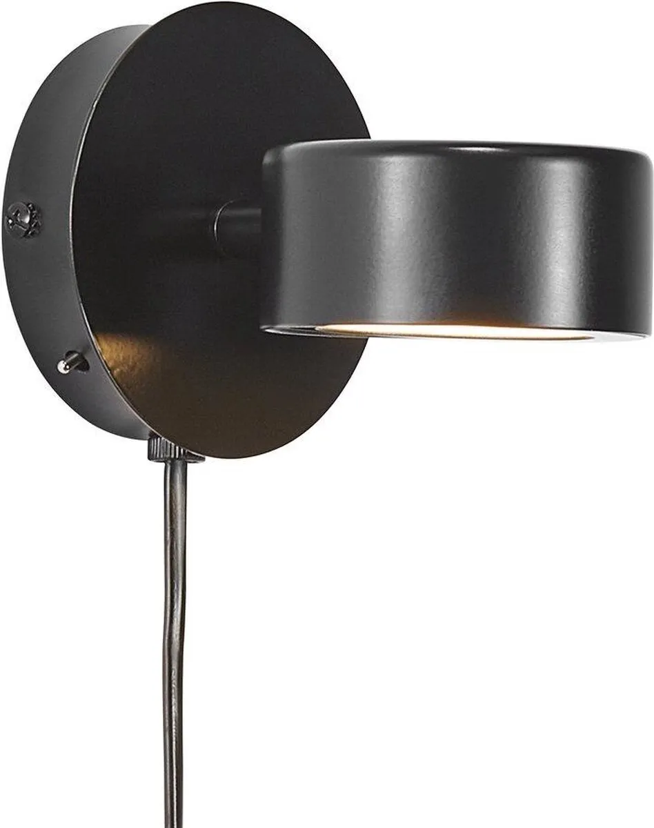 Nordlux Clyde Wandlamp - 1 Lichtpunt - Zwart