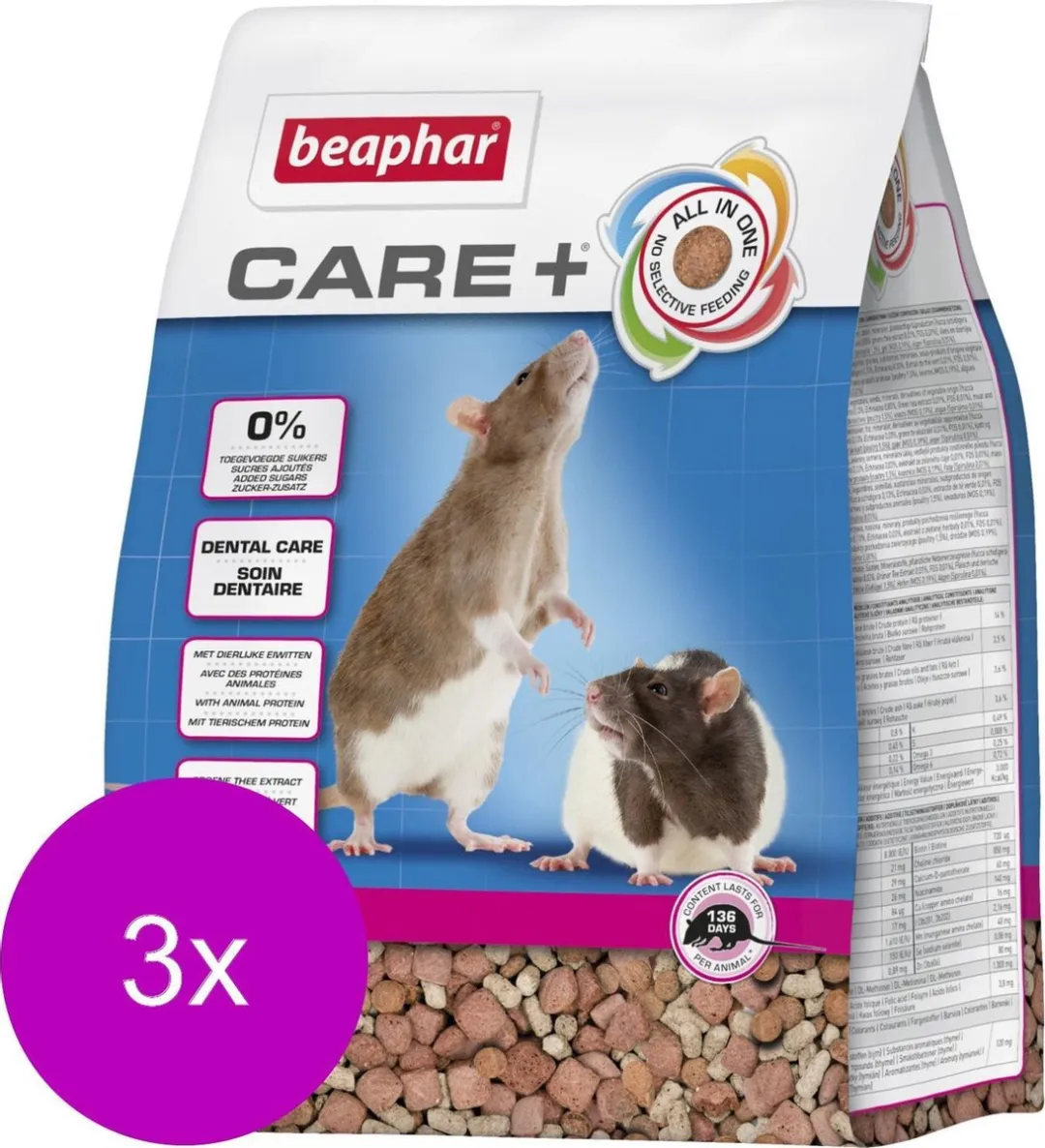 Beaphar Xtra Vital Care Plus Rattenvoer