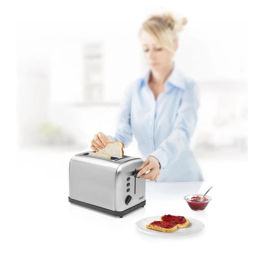Princess 142354 Compacte Broodrooster 850W - Zilver