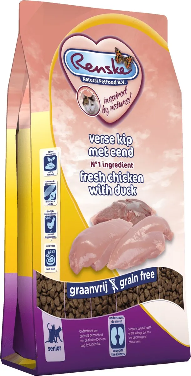 Renske Kat Senior Verse Kip & Eend 1.5kg