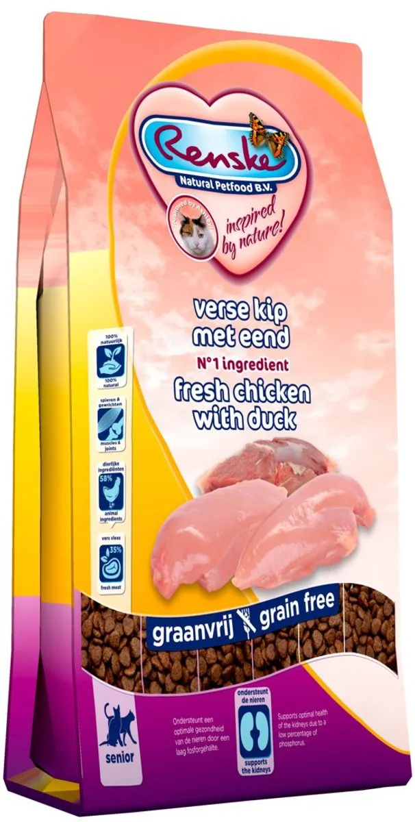 Renske Kat Senior Verse Kip & Eend 1.5kg