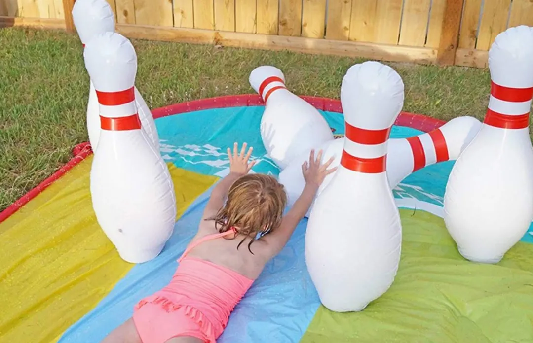 RedParrot XXL Bowling Set - Opblaasbaar - Wit/Zwart