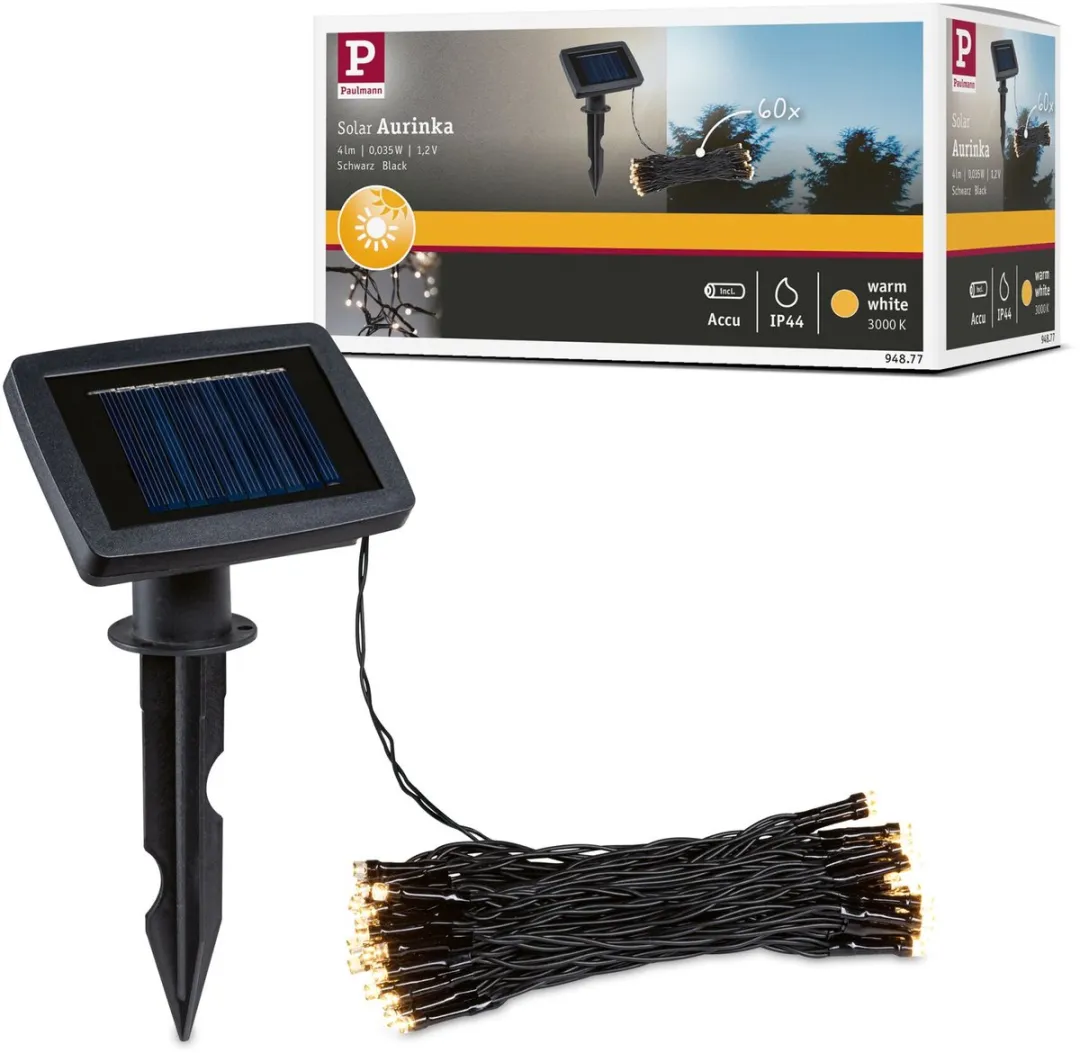 Paulmann Solar LED-lichtketting Aurinka IP44 3000K