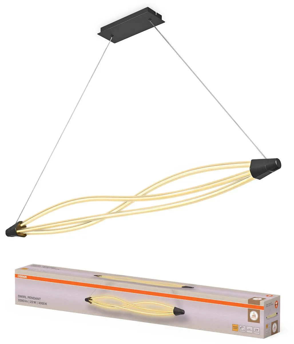 Osram Decor Swirl Hanglamp 22W - Donkergrijs