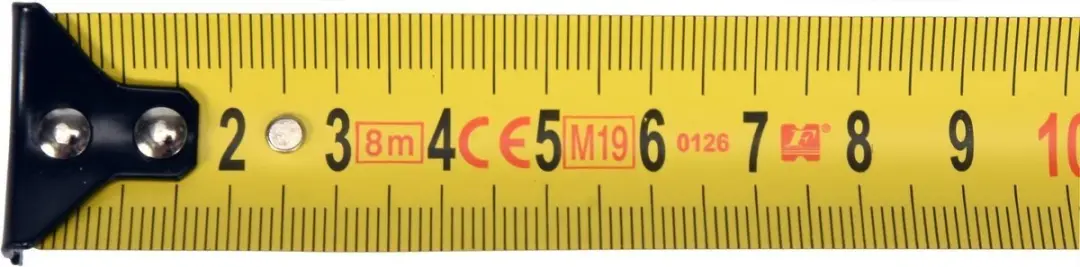 Yato YT-71077 Meetlint 8m x 25mm - Geel/Zwart - afbeelding 3 van 6