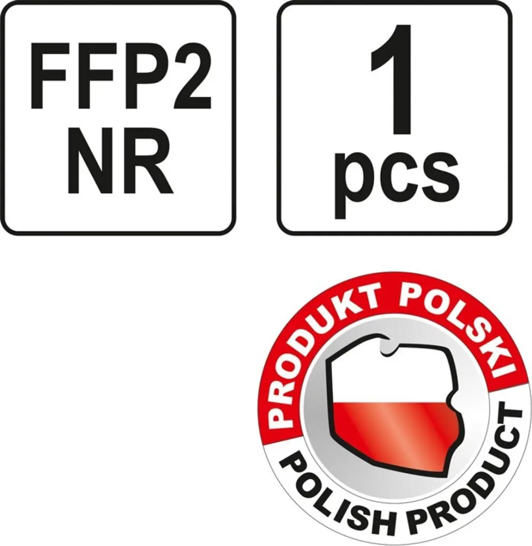 Yato YT-74949 FFP2 Stofmasker - Met Uitlaatventiel - afbeelding 3 van 3