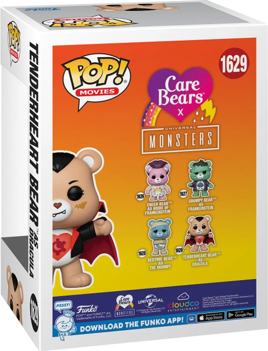 Funko Care Bears x Universal Monsters Dracula Tenderheart Bear Pop! - 1629