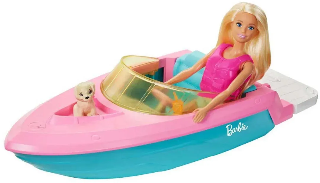 Barbie Boot en Pop - Meerkleurig