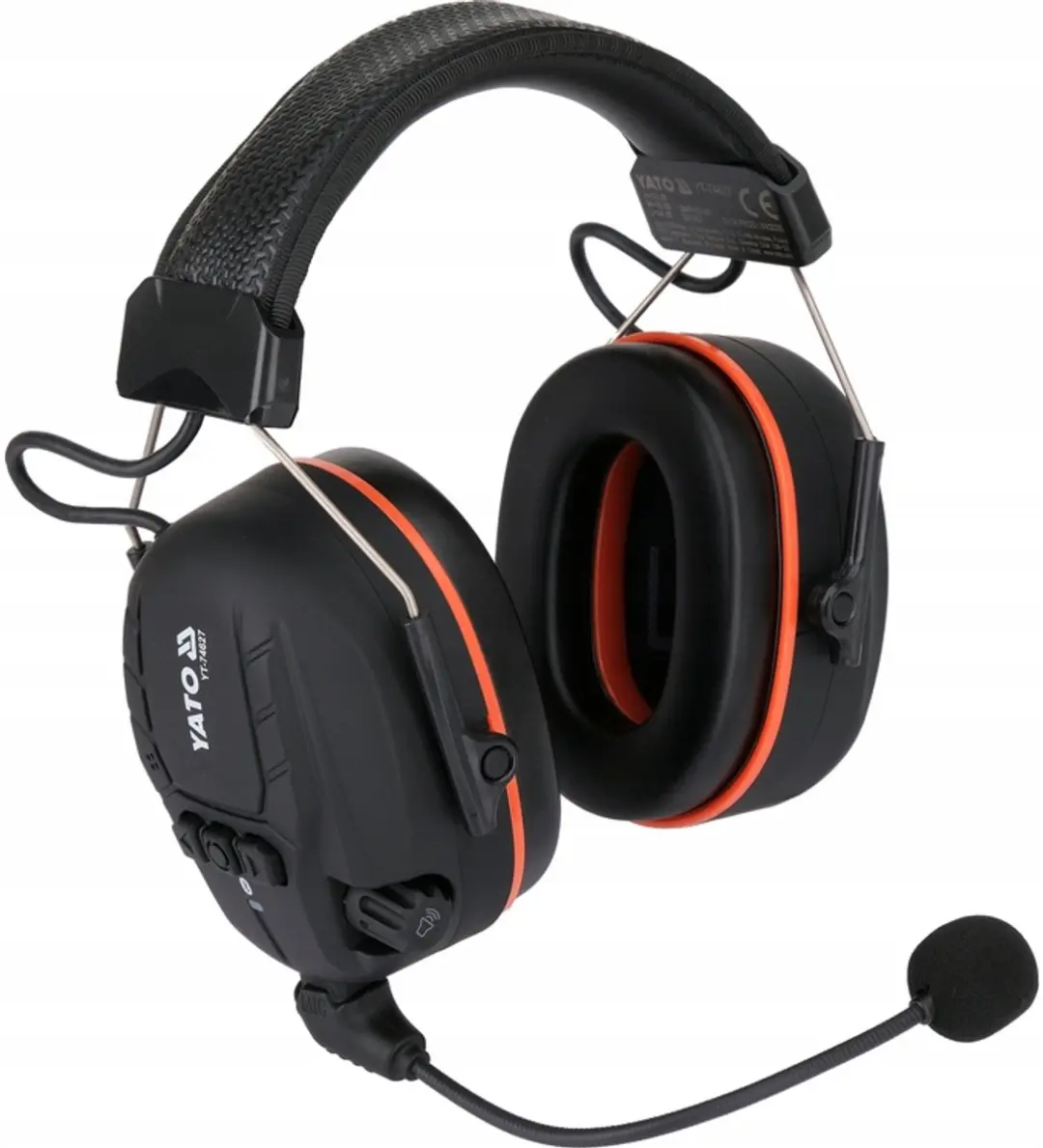 Yato YT-74627 Gehoorbescherming Bluetooth - Oranje/Zwart - afbeelding 3 van 5