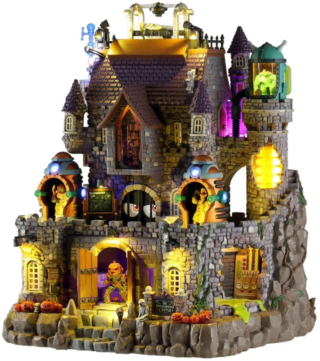 Lemax Spooky Town Dr. Dreadmoor's Castle Huisje