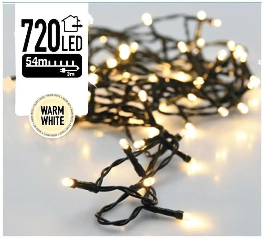Koopman LED Kerstverlichting 54m - 720 LED's - Warm Wit - afbeelding 6 van 6