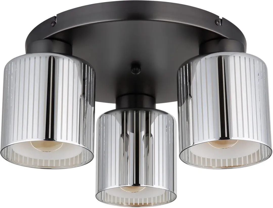 Globo Felicia Plafondlamp 3-lichts - 16056-3D - Gunmetal - afbeelding 4 van 6