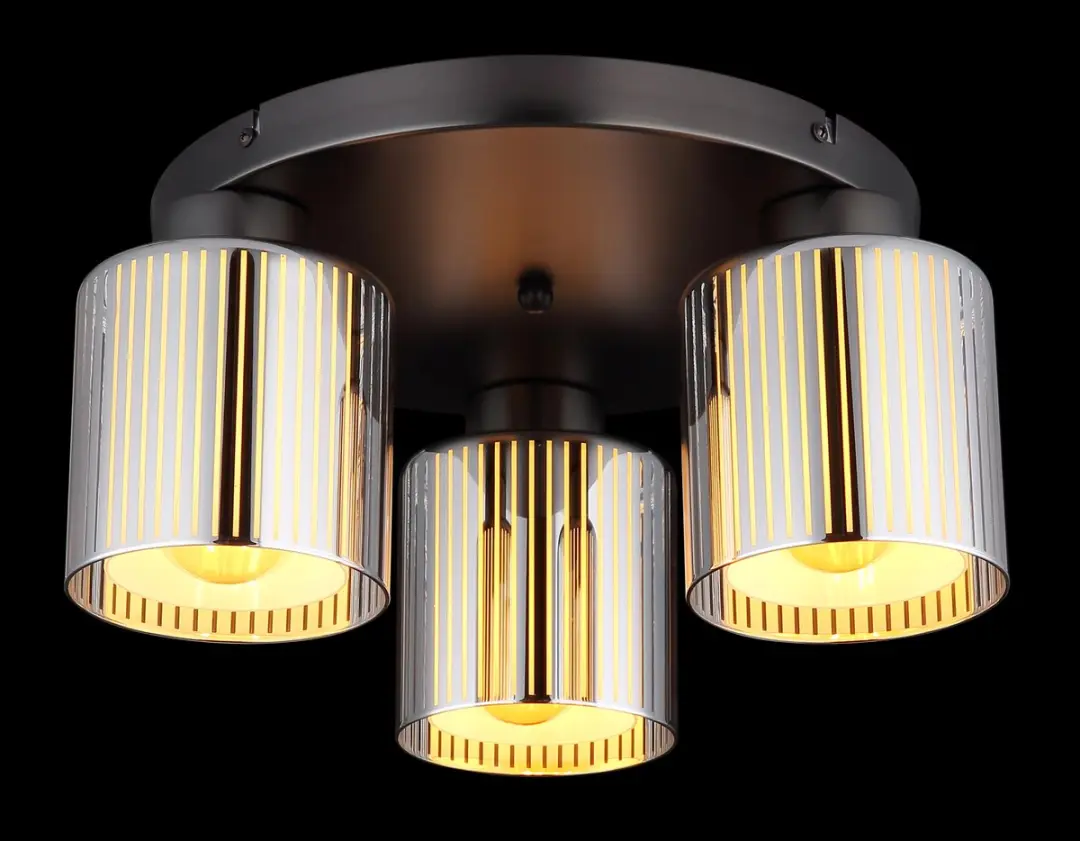 Globo Felicia Plafondlamp 3-lichts - 16056-3D - Gunmetal - afbeelding 5 van 6