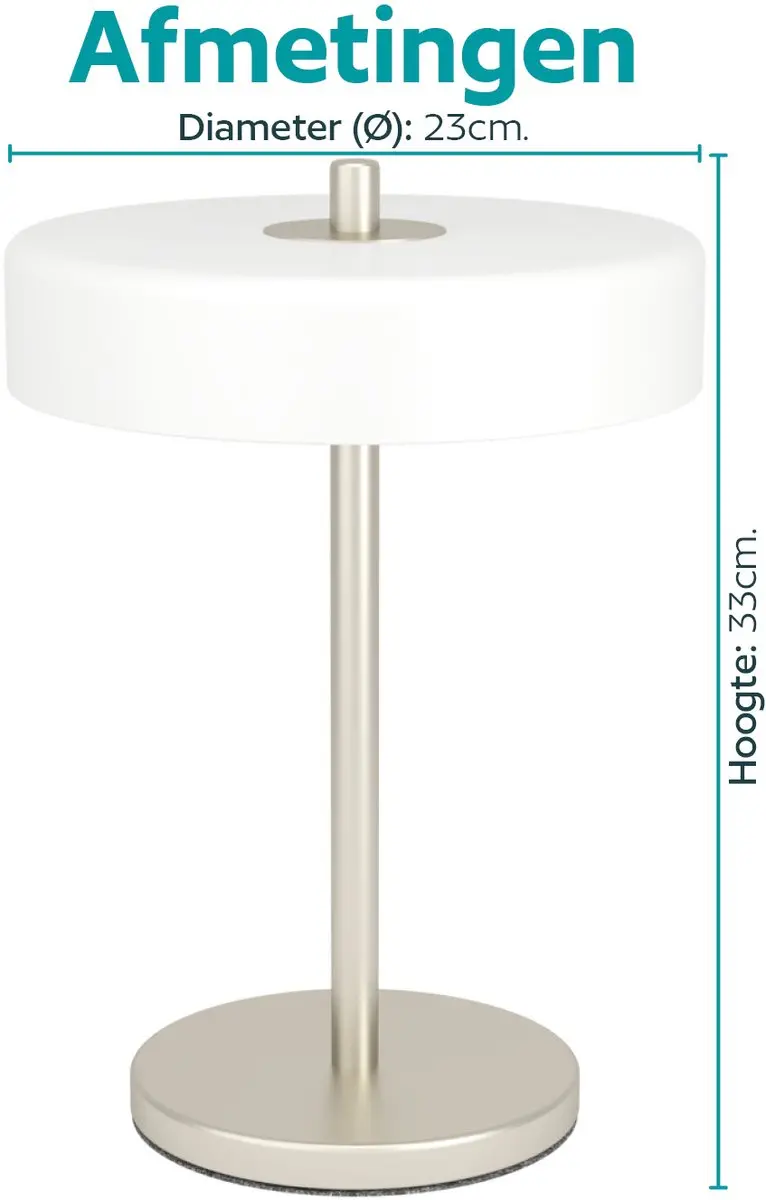 EGLO Salve Tafellamp - E14 - Grijs/Wit - afbeelding 6 van 6