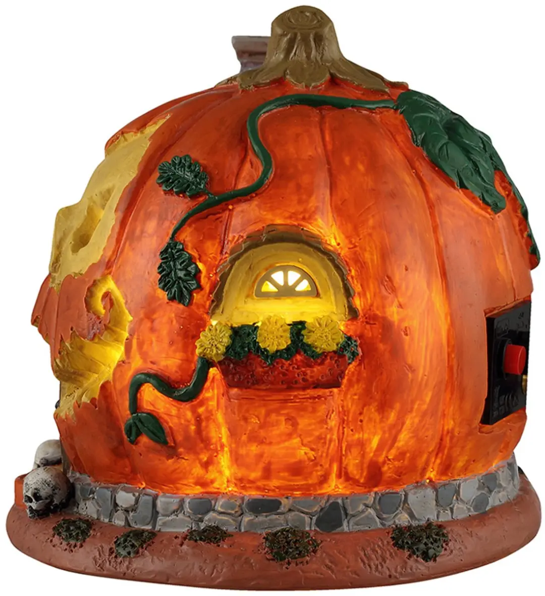 Lemax Spooky Town Pumpkin Skull House - Verlicht Huisje - afbeelding 3 van 4