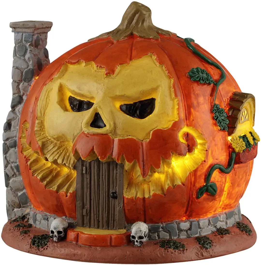 Lemax Spooky Town Pumpkin Skull House