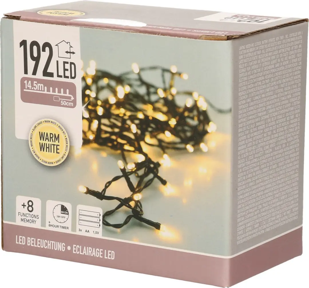 Koopman LED Batterijverlichting 192 LED