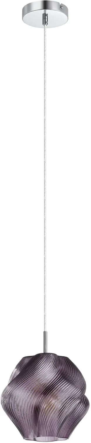 EGLO Vicenne Hanglamp - E27 - Ø 22 cm - Chroom/Violet - afbeelding 2 van 6