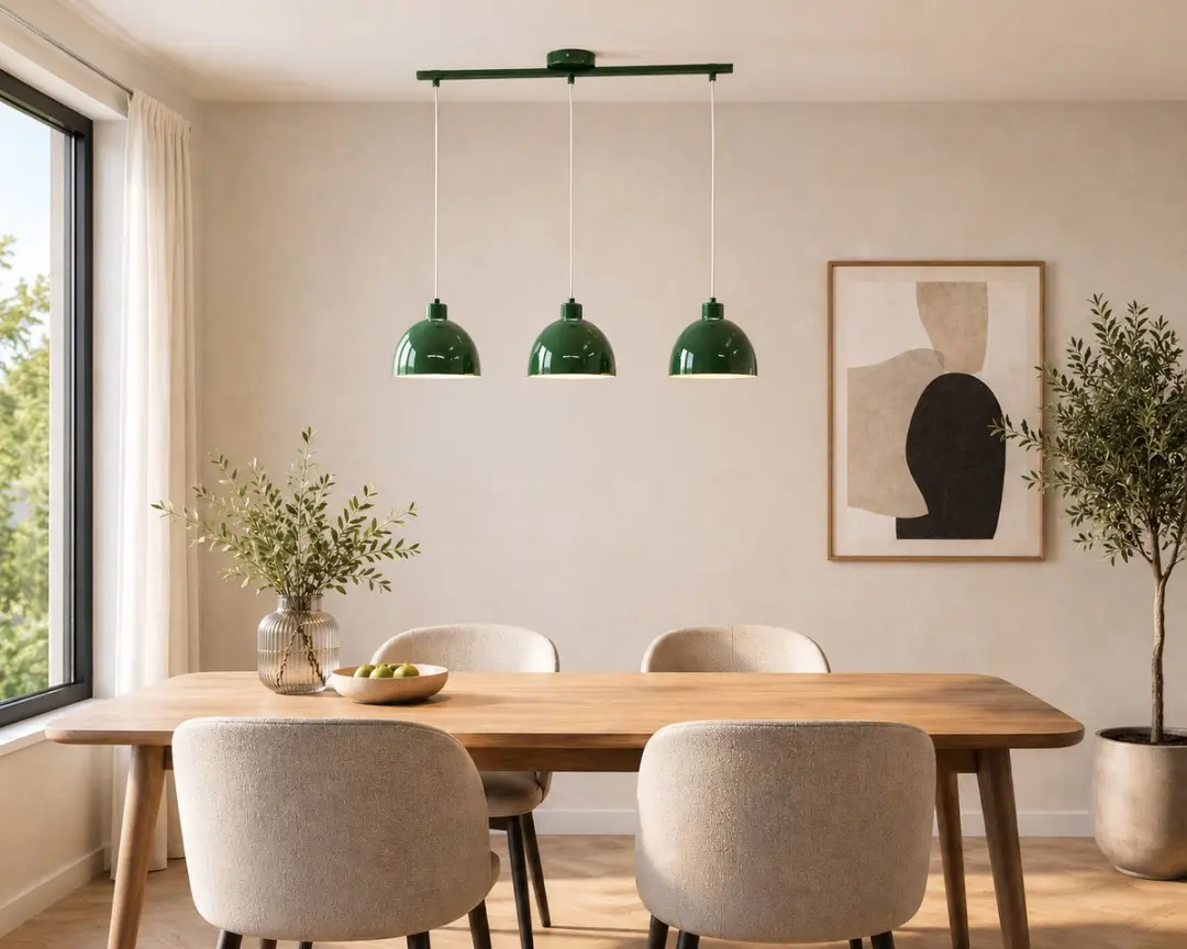 EGLO Cazalilla Hanglamp - 3-lamps - E27 - Groen - afbeelding 3 van 6