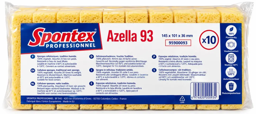Spontex Azella 93 Dikke Spons - 10 Stuks - afbeelding 5 van 5