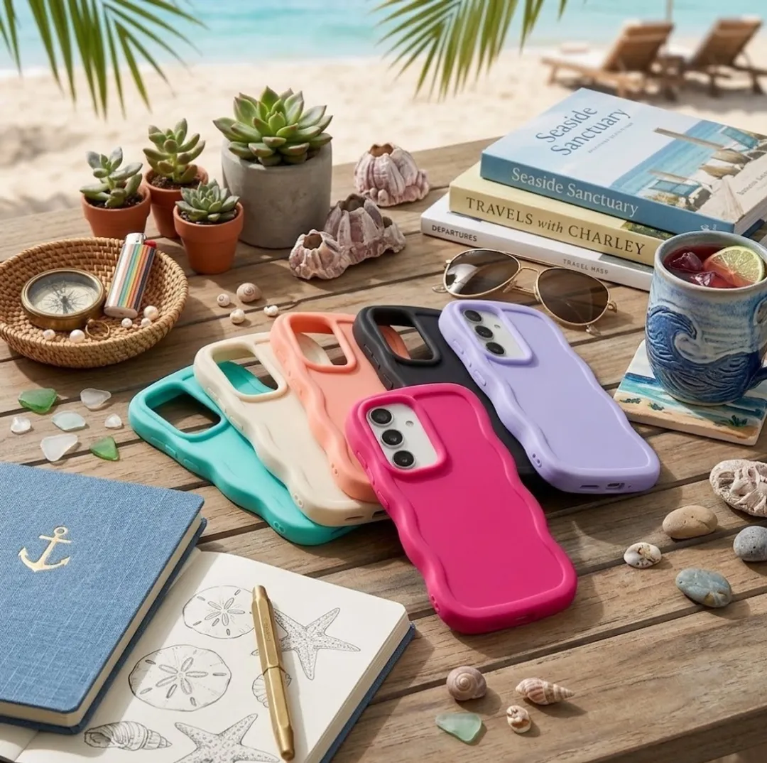 NUVEX Siliconen Hoesje Samsung Galaxy A16 - 6 Stuks Mintgroen/Zwart/Roze