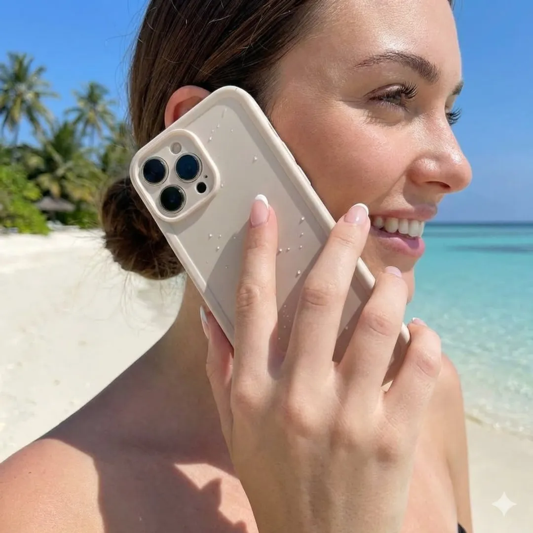 NUVEX iPhone 14 Plus Backcover Set - 3 Stuks - Zwart/Beige/Bruin