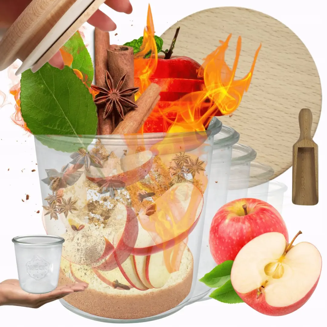 Weck Glazen Potten 580ml met Houten Deksel & Maat