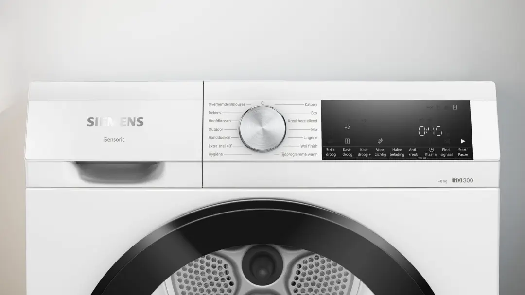 Siemens iQ300 WQ33A200NL Warmtepompdroger 8kg - Wit - afbeelding 4 van 6