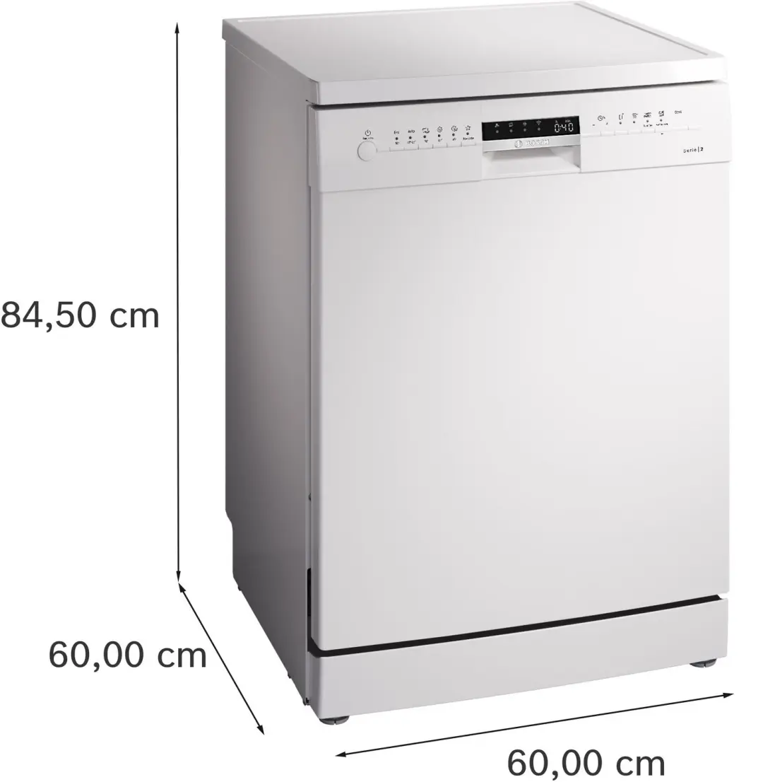 Bosch Serie 2 SMS2ITW65E Vaatwasser - 12 Couverts - Wit - afbeelding 5 van 6