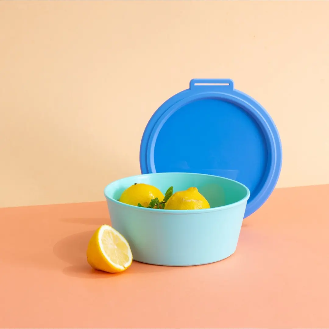 Koziol Nora Rond Kom 1,3l - Blauw/Groen - afbeelding 2 van 3