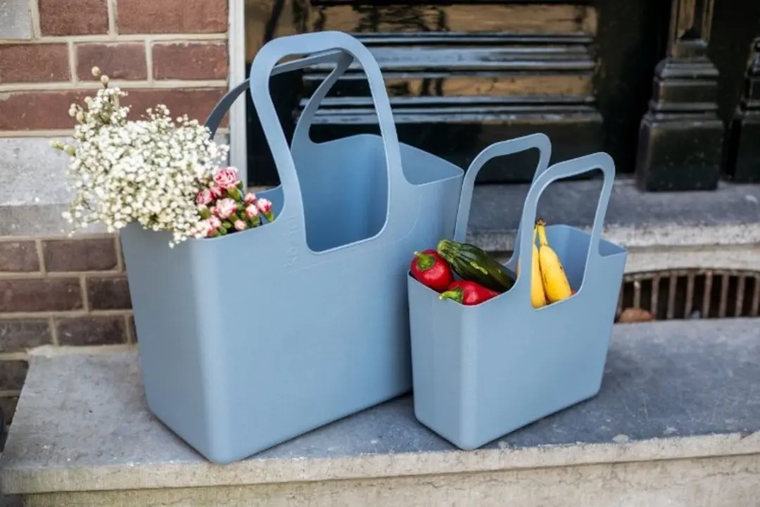 Organizer Tas, Middel, Natuur Bloemen Blauw, Organic Bio-Circular - Koziol | Taschelino - afbeelding 2 van 4