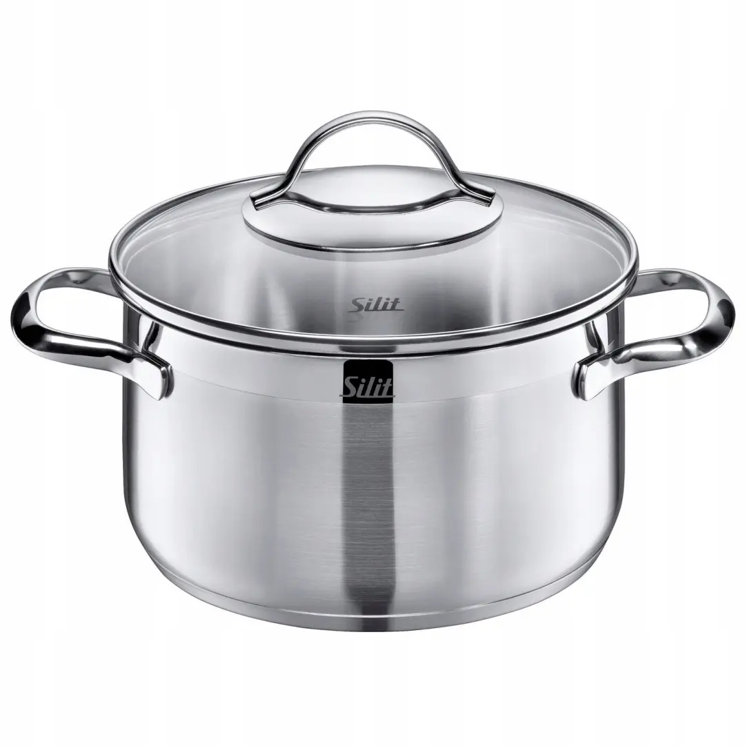 Silit Achat Braadpan met Deksel 20cm 3.3L RVS