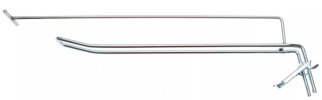 BGS technic Dubbele Haak 300x4,8mm met Arm en Klem - Gereedschapsbord - afbeelding 3 van 3