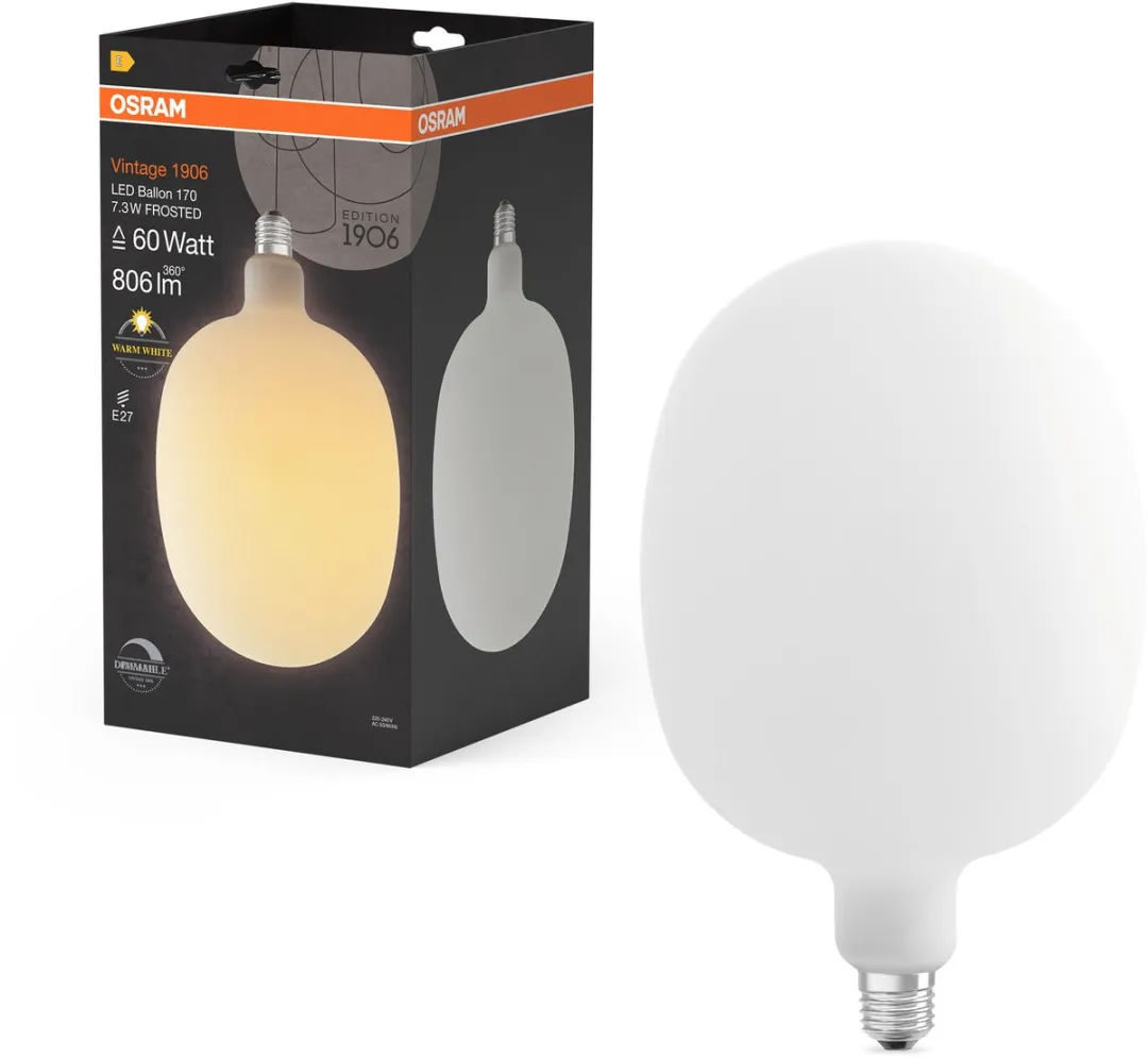 Osram Vintage 1906 Balloon LED Lamp 7,3W 806lm E27 - Helder Glas