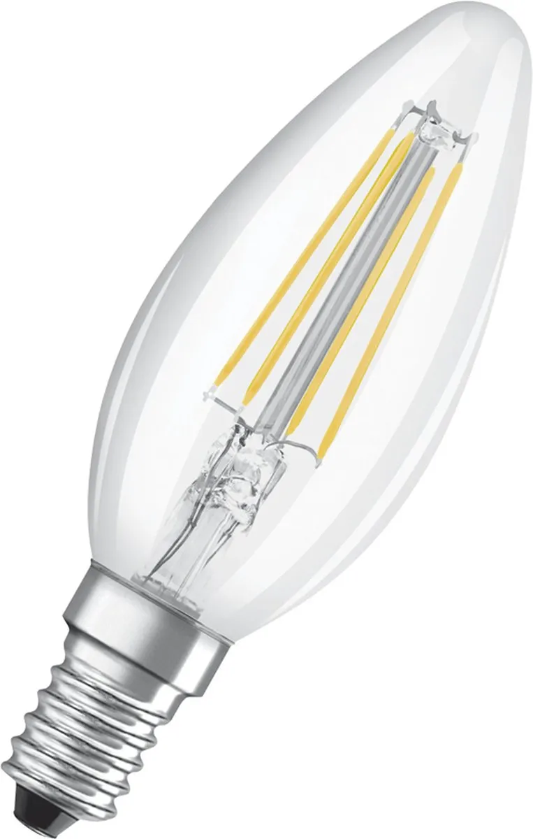 Osram LED Kaarslamp E14 4W Warmwit 2700K - Helder - afbeelding 6 van 6