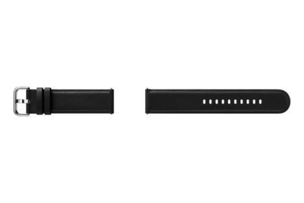 Samsung Lederen Armband Galaxy Watch Active 2 - 20mm - Zwart