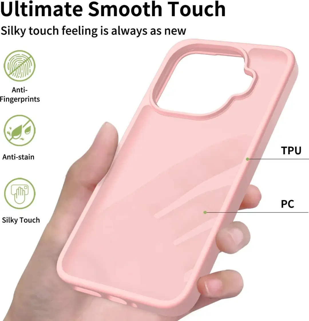 Xiaomi 17T Pro Hoesje Matte Back Cover - Roze - afbeelding 6 van 6
