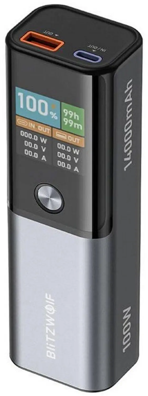 BlitzWolf BW-P23 Powerbank 14000mAh 100W - afbeelding 2 van 3