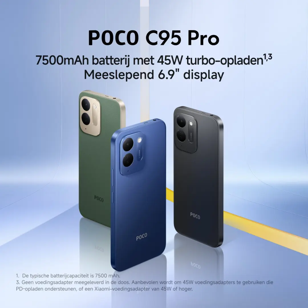 Xiaomi POCO C95 Pro - 256GB - 7500mAh - Blue - afbeelding 6 van 6