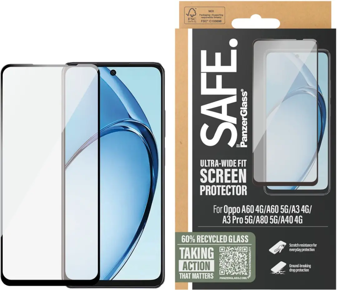 PanzerGlass SAFE95999 Screenprotector Oppo A60 4G - afbeelding 6 van 6