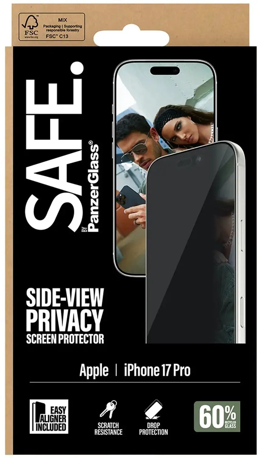 SAFE by PanzerGlass Privacy Screenprotector iPhone 17 Pro - afbeelding 6 van 6