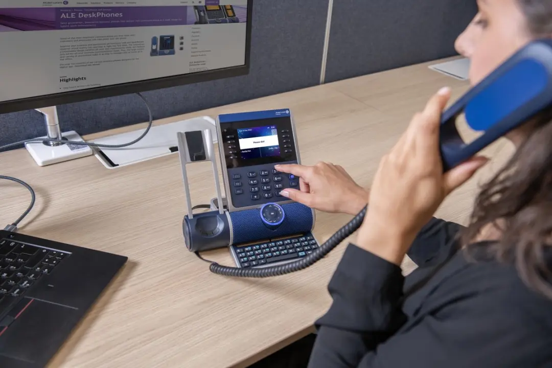 Alcatel ALE-300 3ML27310AA VoIP-telefoon - Blauw - afbeelding 3 van 4