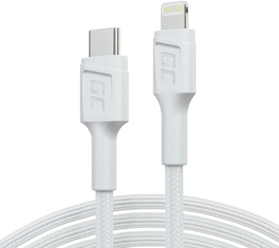 Green Cell KABGC07W USB-C naar Lightning Kabel 1m