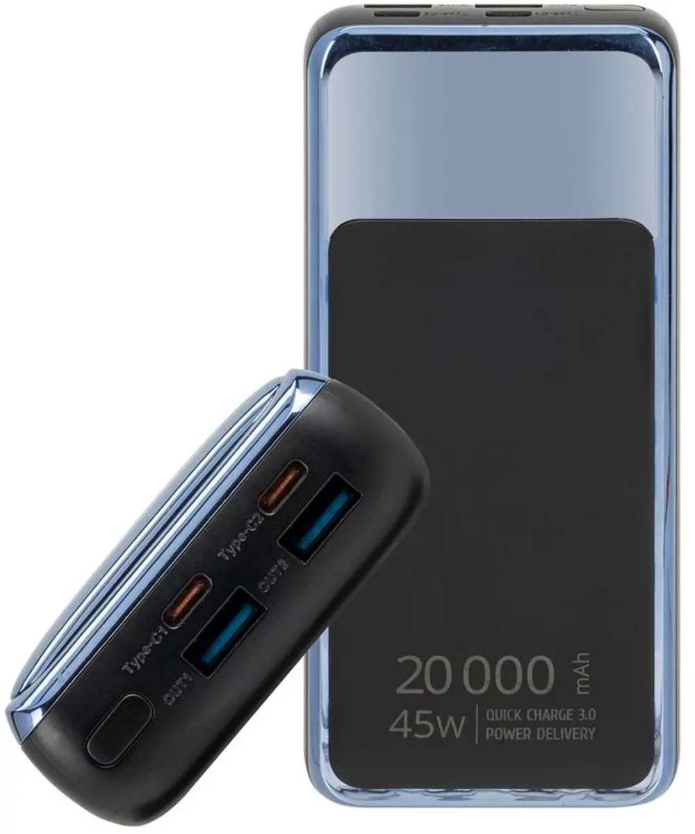 RivaCase VA1075 Powerbank 20000mAh - 45W QC/PD - afbeelding 3 van 6