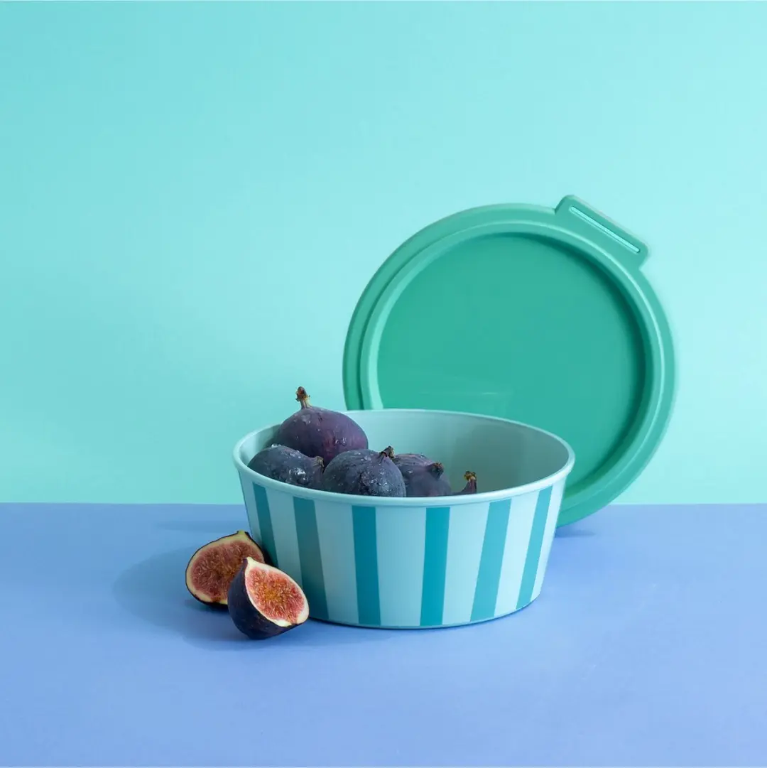 Koziol Nora Rond Kom 1,3 l - Blauw/Groen - afbeelding 2 van 3
