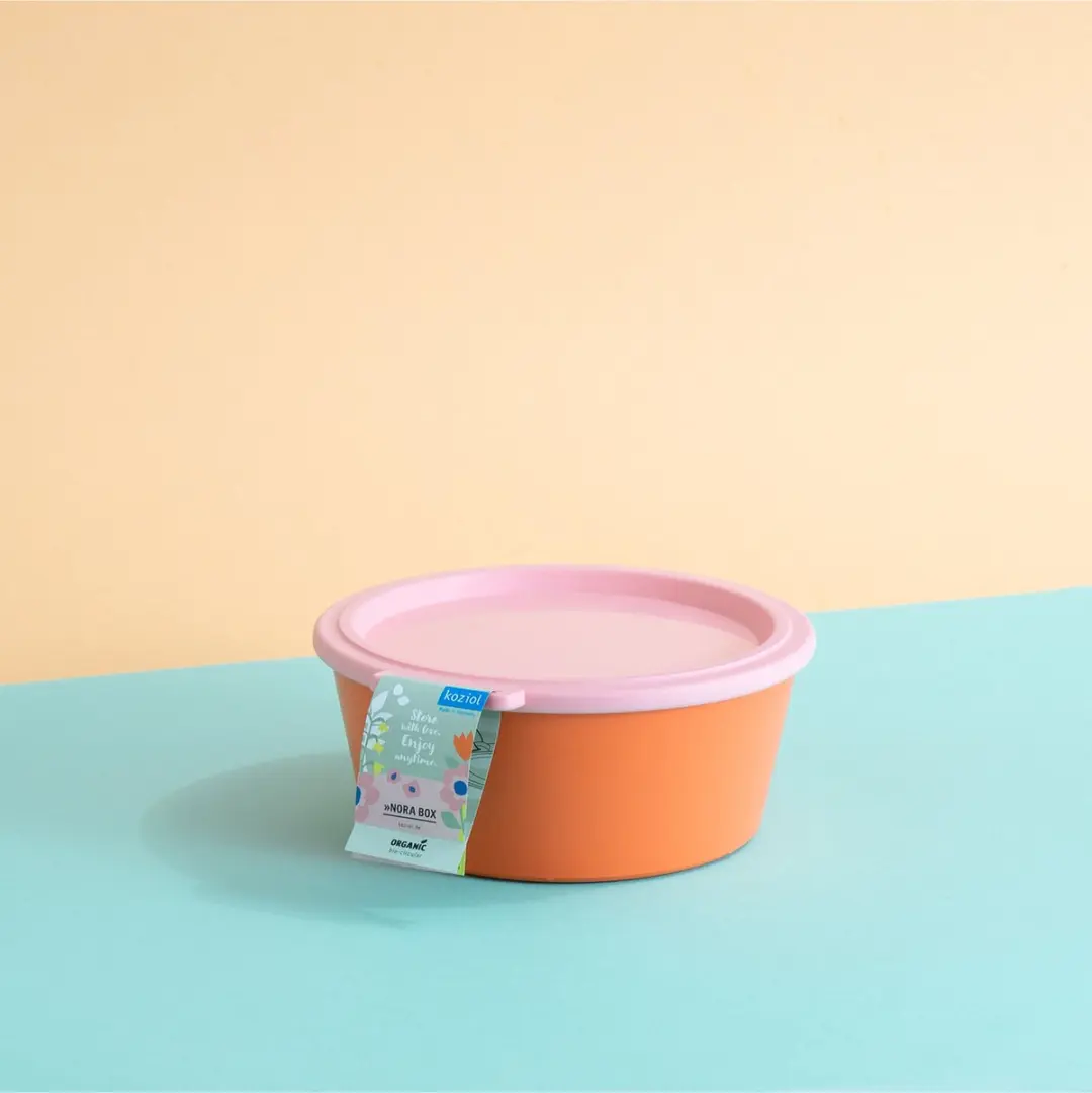 Koziol Nora Rond Kom 1,3 l - Oranje/Roze - afbeelding 3 van 3