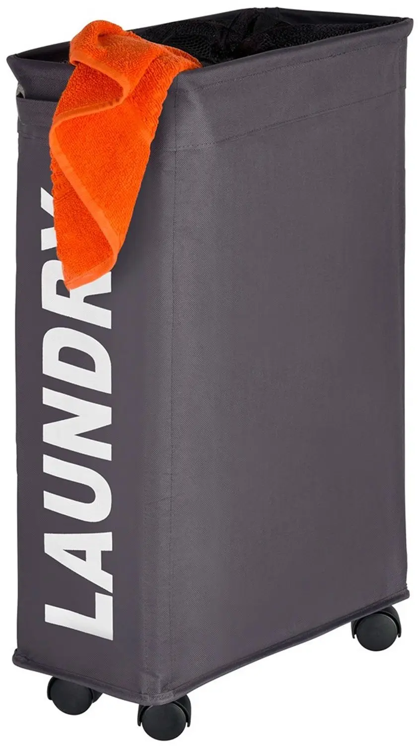 Wasmand Wenko Quadro Polyester Grijs 60x40x18.5cm - afbeelding 4 van 6