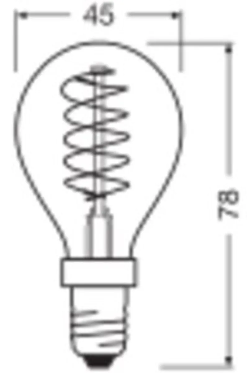 Osram LED-lamp E27 3.4W Warmwit - 2200K